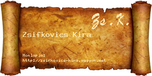 Zsifkovics Kira névjegykártya